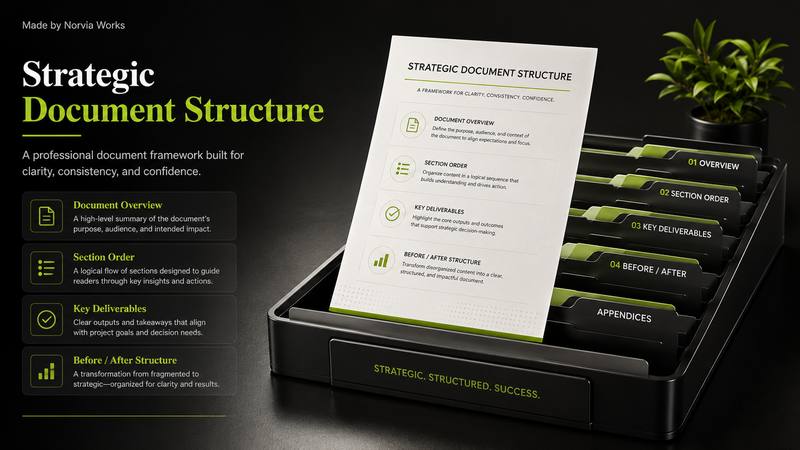 Strategic Document Structure